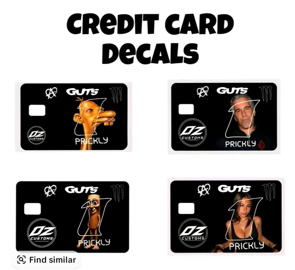 Credit Card Decals